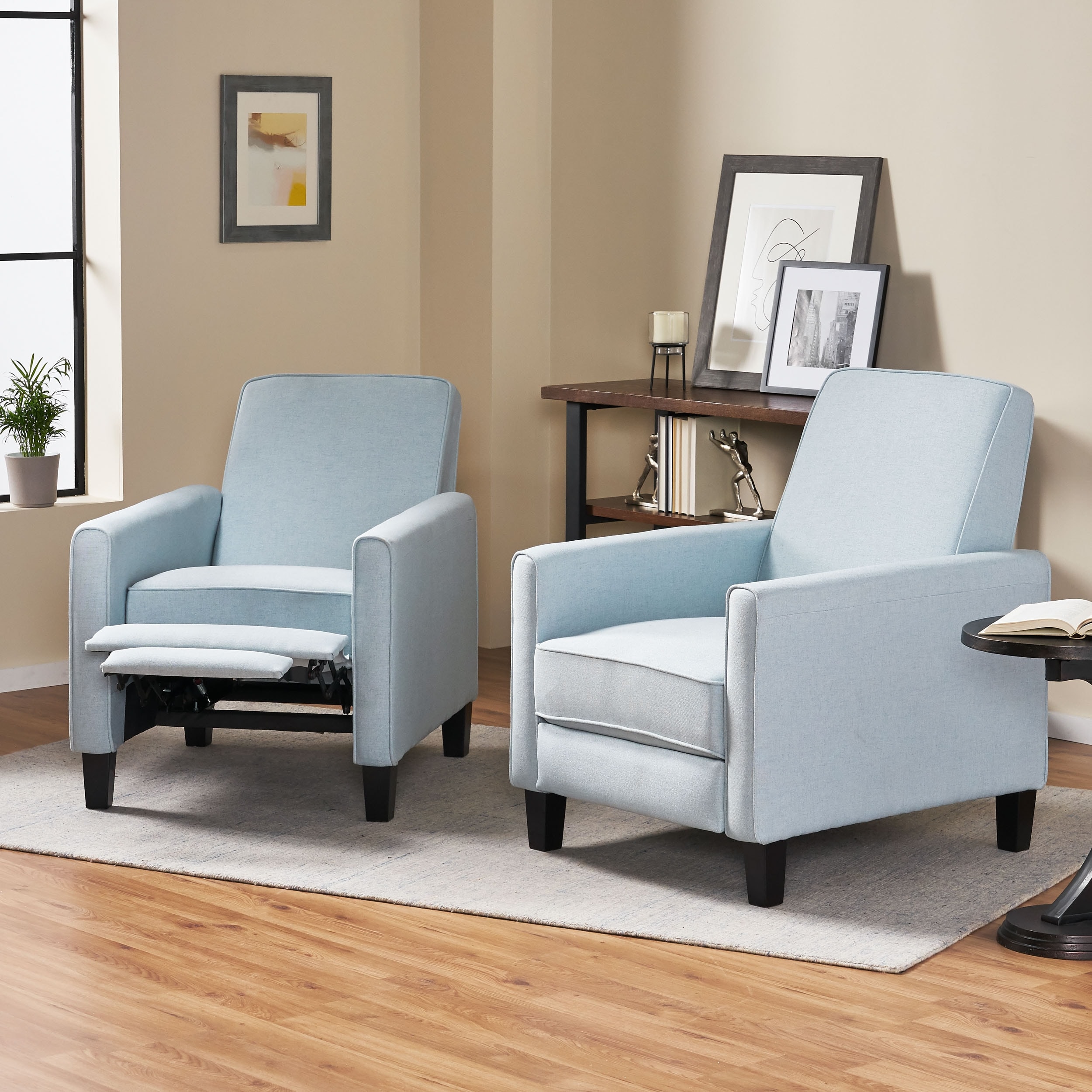 Darvis contemporary deals fabric recliner