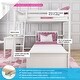 preview thumbnail 21 of 22, Max and Lily L Shaped Twin over Twin Bunk Bed with Desk