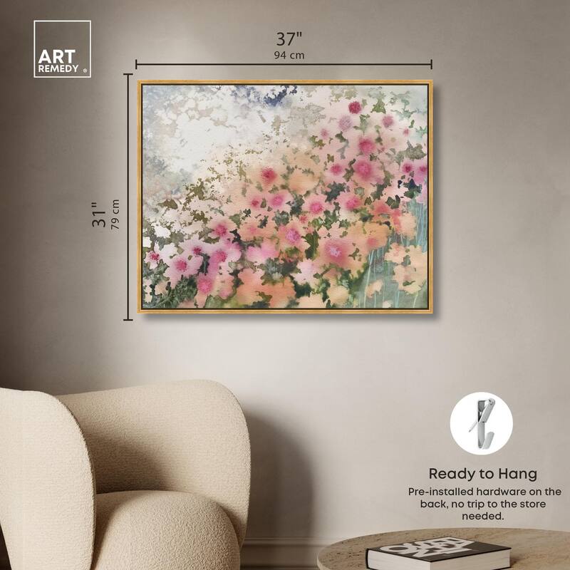 Roseate Remnants Canvas by Art Remedy