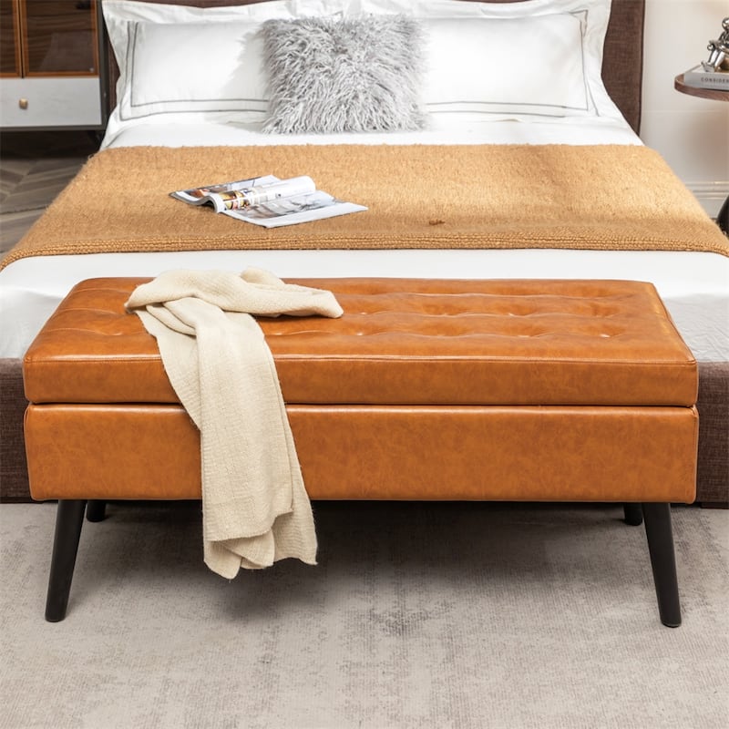 Storage Bench for Bedroom,End of Bed Bench Foot of Bed,Entryway Bench