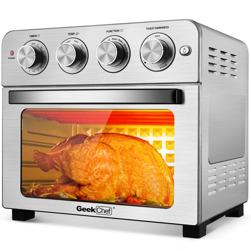 16QT Air Fryer Toaster Oven Combo, 4 Slice Toaster Convection