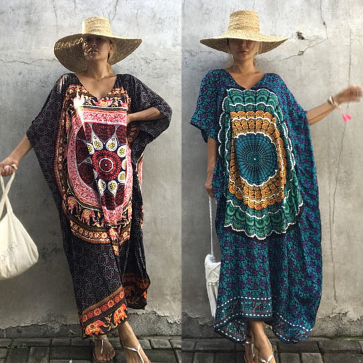 colorful caftans