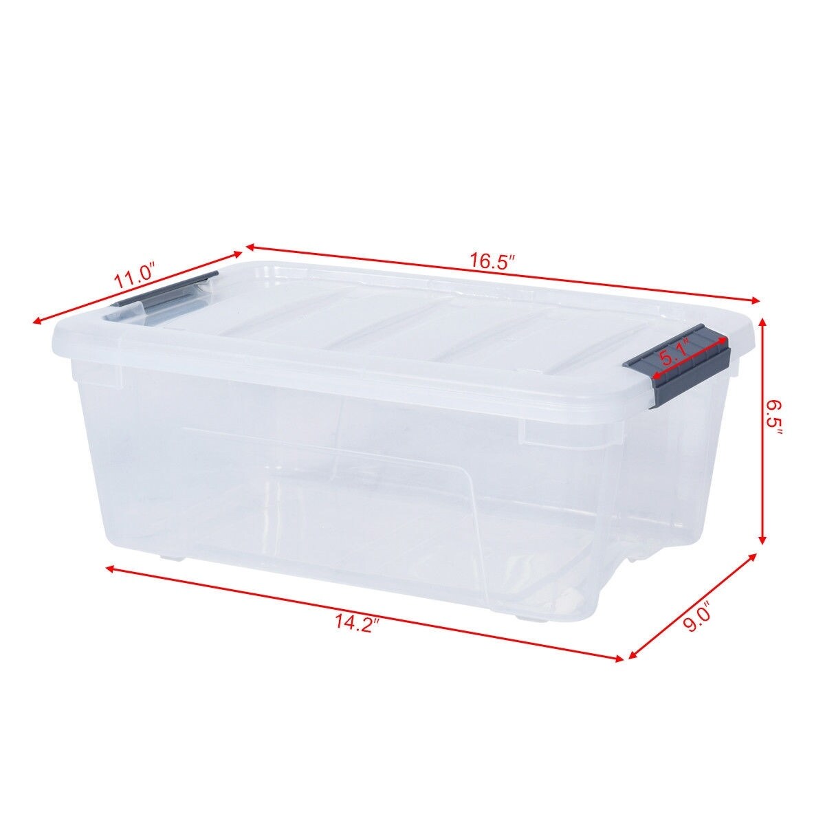 Rubbermaid Classic Clear 12 Quart Stackable Heavy Duty Plastic Storage Bins  - 1.43 - Bed Bath & Beyond - 36785230