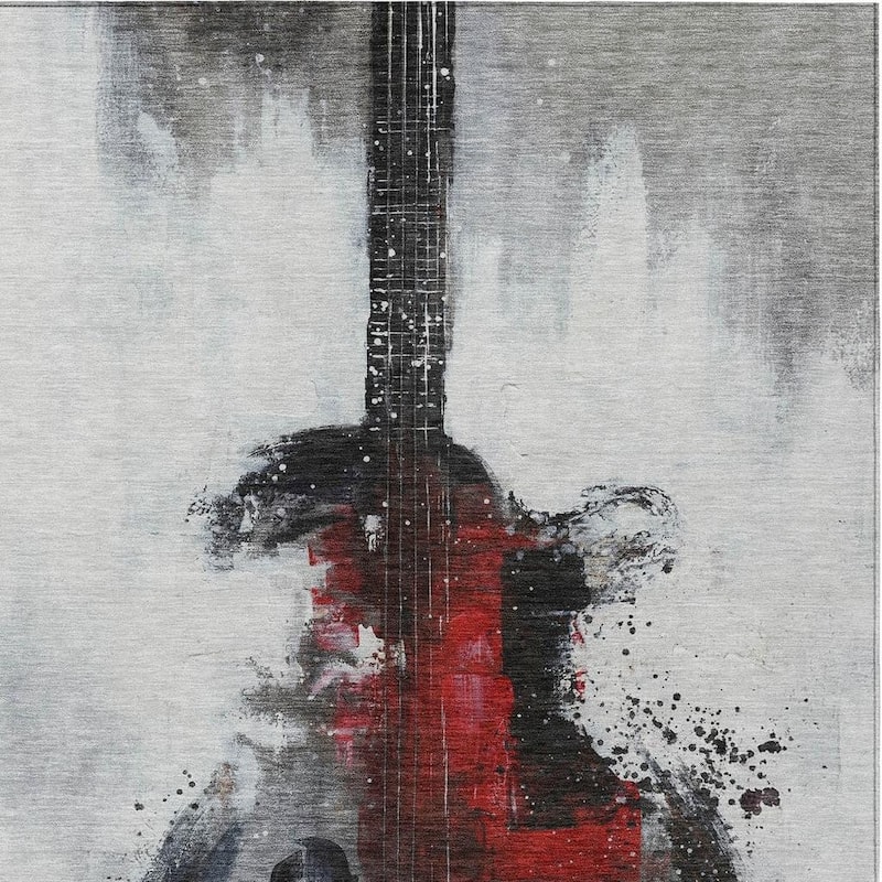 HomeRoots Abstract Transitional Rectangle Outdoor Rug