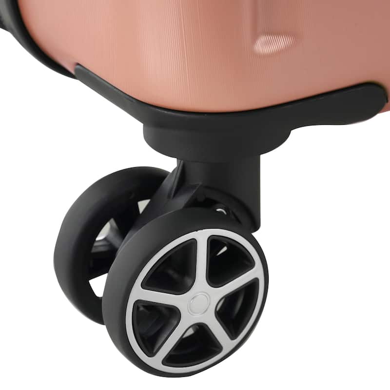 24" Expansion Luggage, Hardside Suitcase with Double Wheels, Lightweight ABS Hard Shell Checked Luggage, for Travel & Business