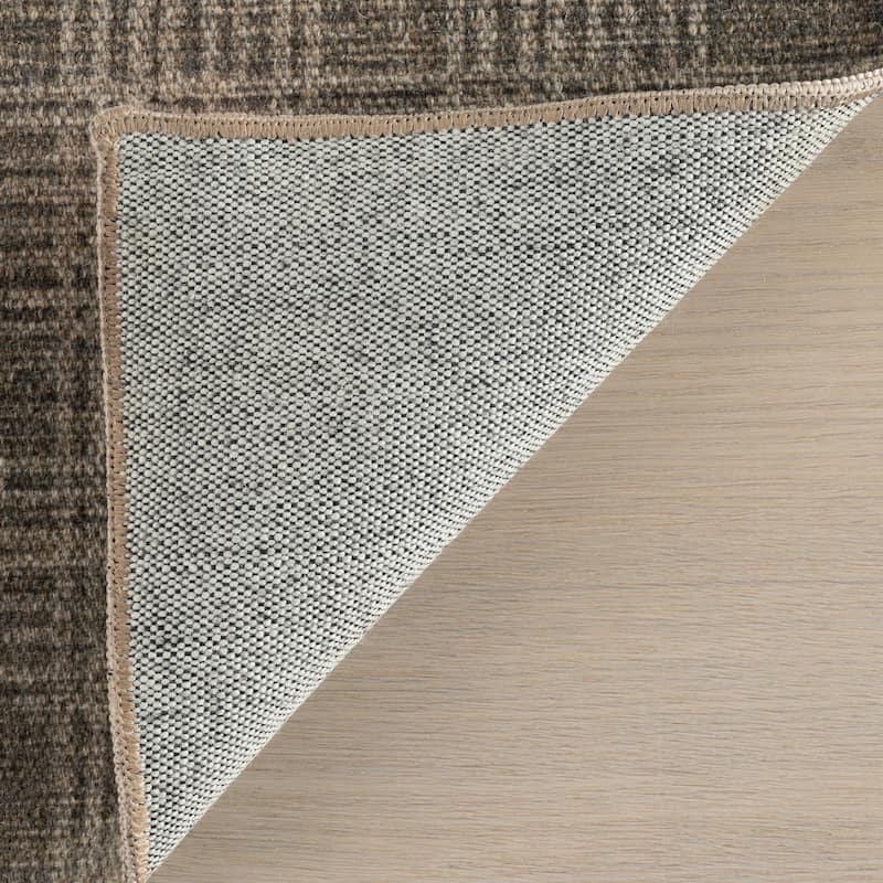 Nate Berkus Bedford Soft Plaid Washable Area Rug