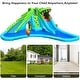 preview thumbnail 4 of 5, Crocodile Themed Inflatable Slide Bouncer with Two Water Slides - 224.5'' x 203'' x 94.5'' (L x W x H)