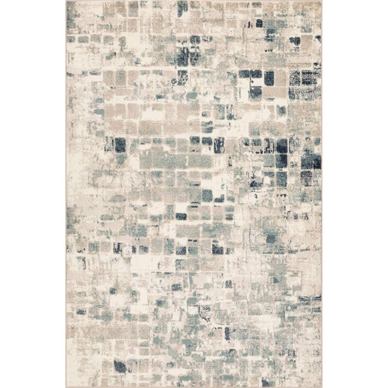 Domani Chandra Scandi Geometrics Area Rug - 3'3" x 4'11" - Blues