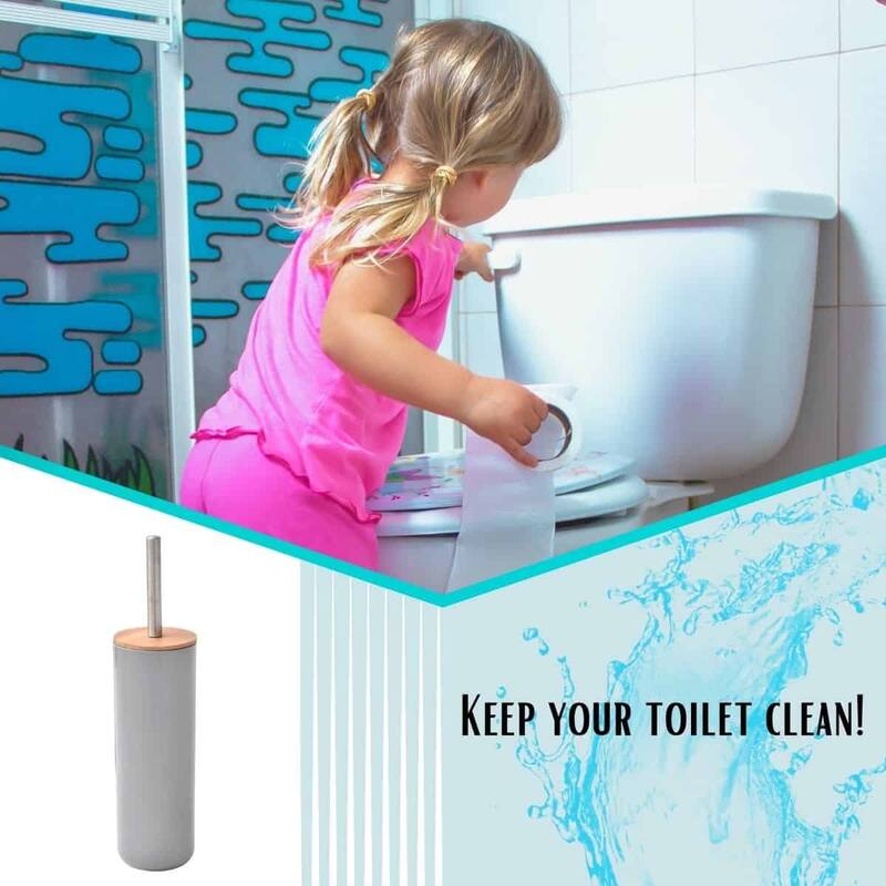 Grey Padang Bathroom Accessory Set 7-Pieces Bamboo