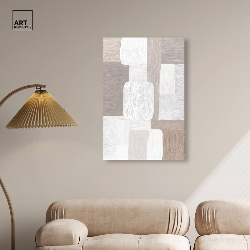 Stucco Squares II Canvas by Art Remedy, Gallery Wrapped