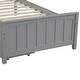 preview thumbnail 5 of 6, Grey Twin size Platform Bed with Two Drawers