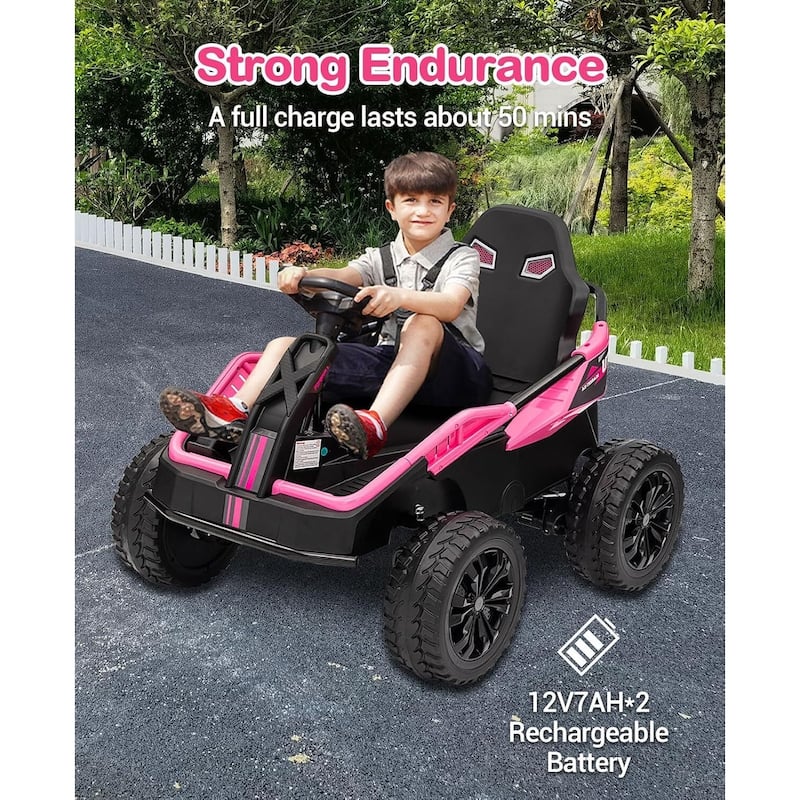 24V Electric Ride-On Toys with Parent Remote for Big Kids Best Gift