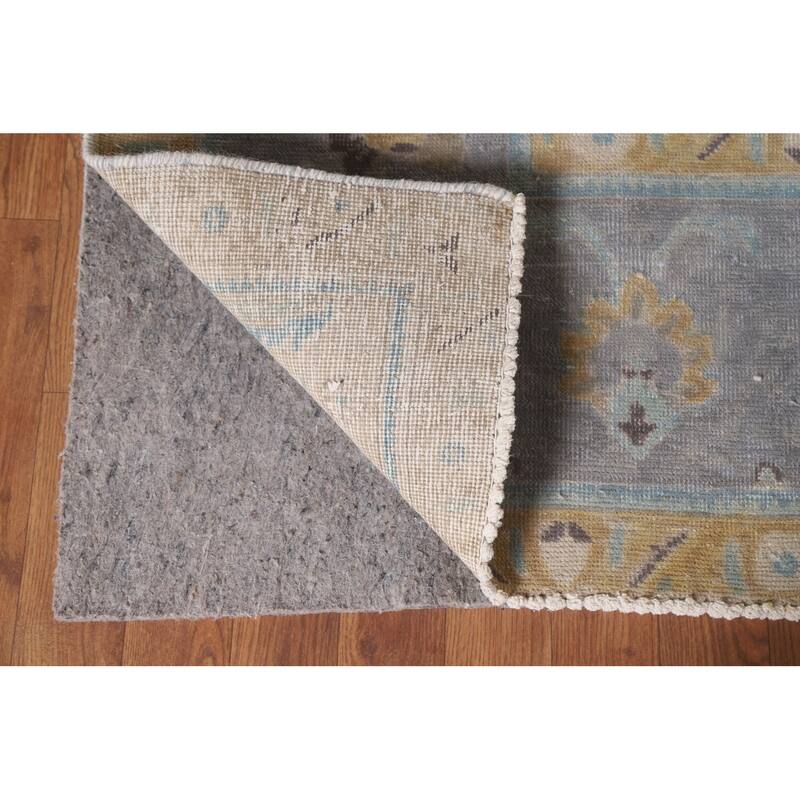Hand Knotted Oriental 100% Wool Carpet Traditional Floral Greys & Charcoal Tabriz Area Rug - 12' 8'' X 9' 3''
