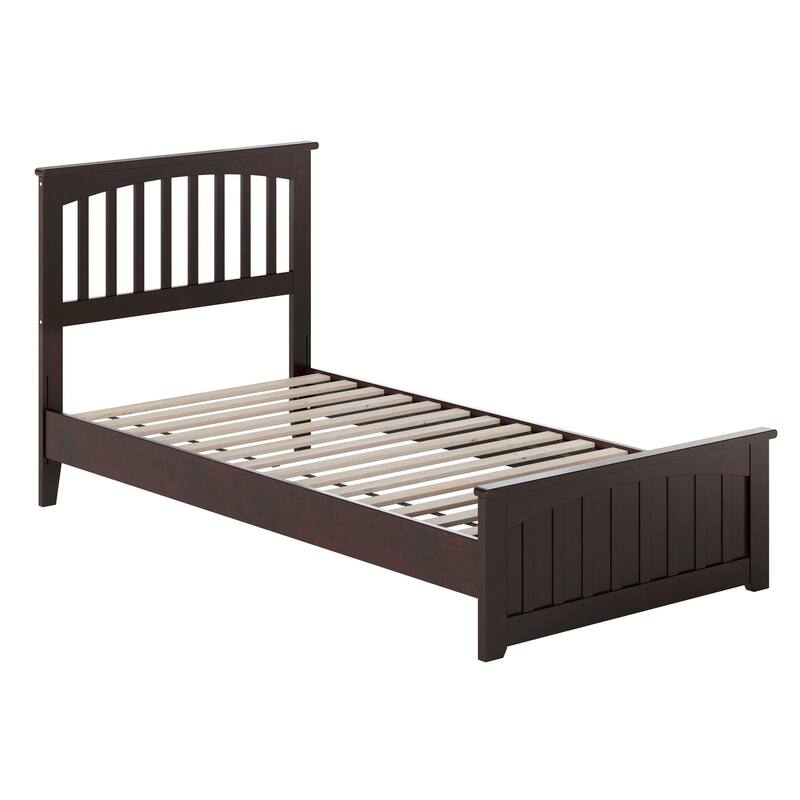 Becket Solid Wood Low Profile Platform Bed with Matching Footboard