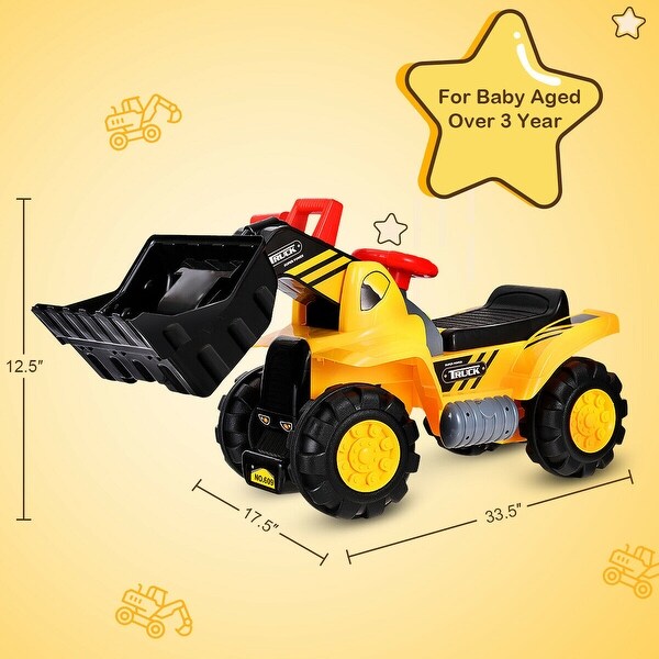 Kids Toddler Ride on Truck Excavator Digger - Overstock - 30882691