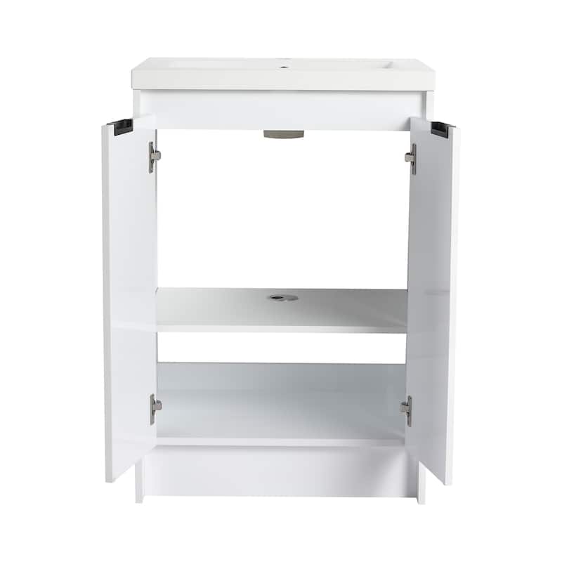 Freestanding Bathroom Vanity With Resin Sink