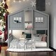 preview thumbnail 34 of 46, Stylish Twin Over Twin Wood House Shaped Bunk Bed With Built-in Ladder and Guardrail, Solid Construction