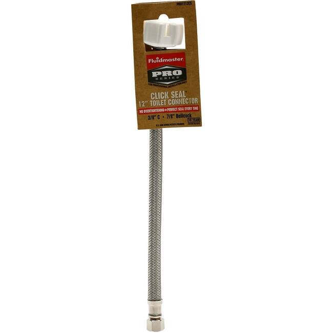 Fluidmaster 12" Toilet Connector, 3/8" Compression x 7/8" Ballcock