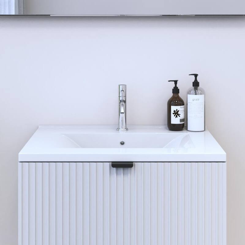 24 Inch Ceramic Drop In Sink - White
