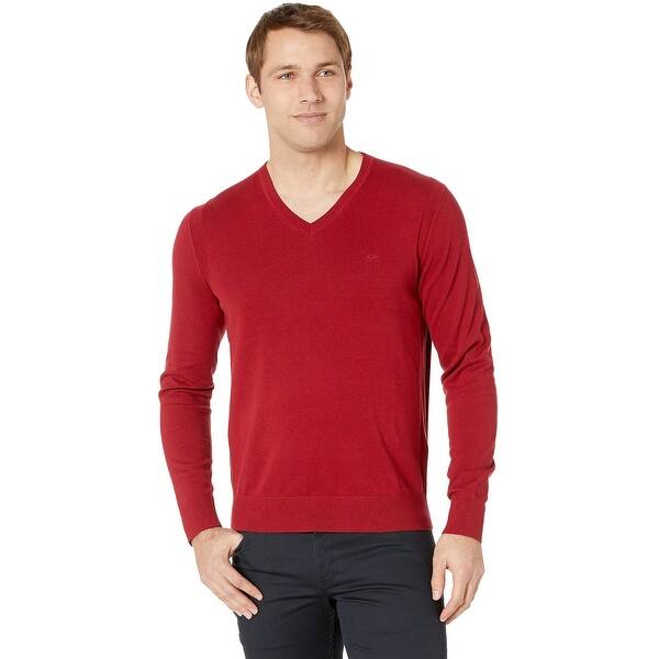 Michael Kors Mens Classic V Neck Sweater Xx Large Ruby Red 2xl Overstock 29640147