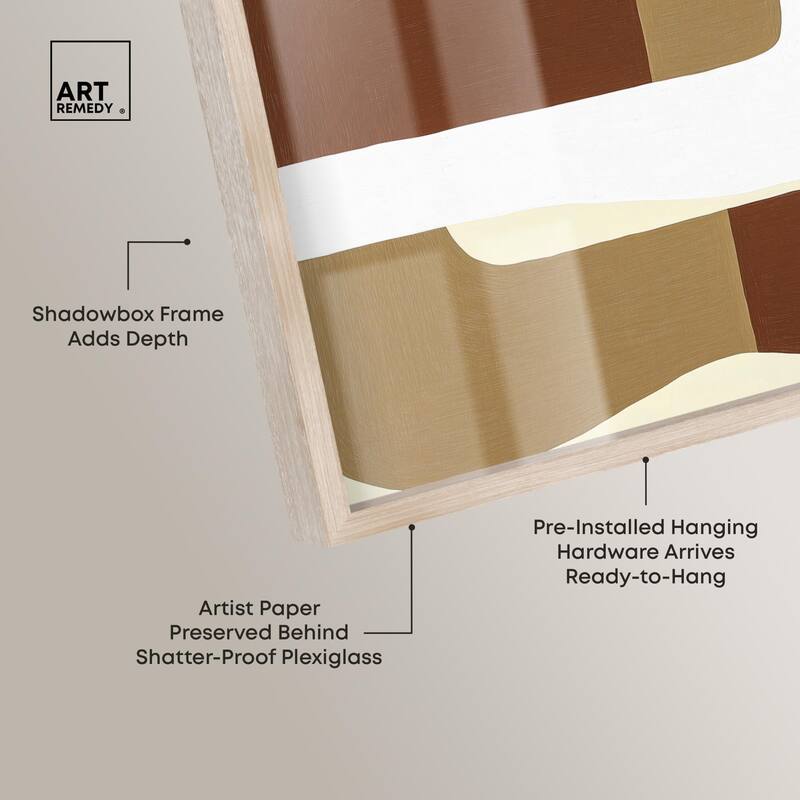 Minimal Wavy III Shadowbox by Art Remedy