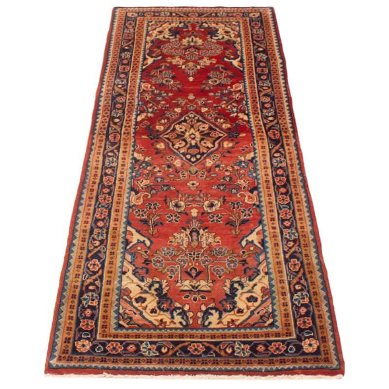 ECARPETGALLERY Hand-knotted Kayseri Vintage Copper Wool Rug - 3'6 x 10'6