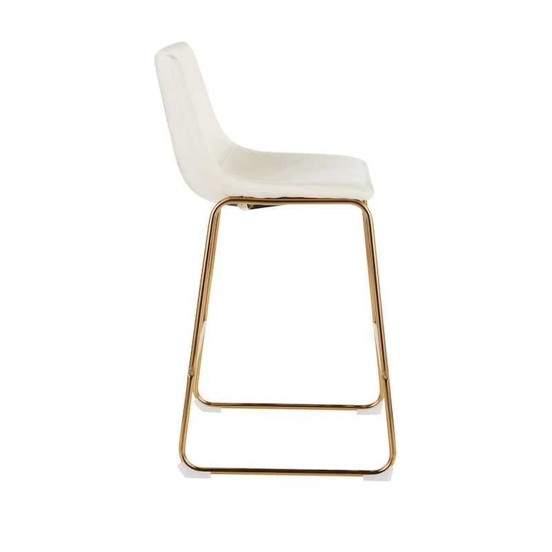 Landon Gold Stool (26"). Set of 2 - 35"Hx18"Wx22"D