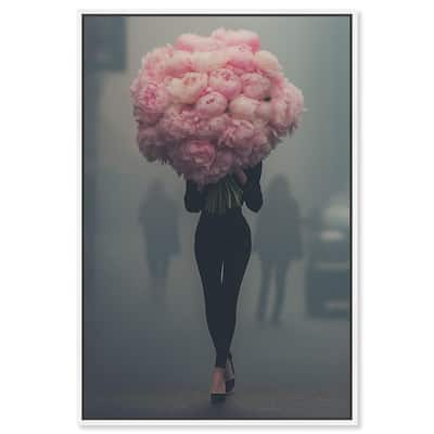 Peony Bouquet Canvas by Art Remedy