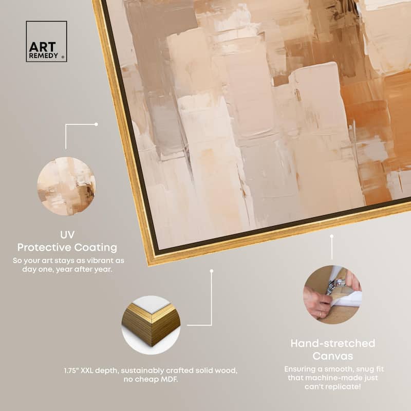 Sandstone Hush Canvas by Art Remedy