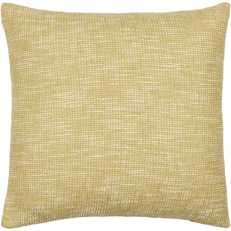 Autum Farmhouse Solid Color Pillow - 18"L x 18"W - Cover Only - Yellow