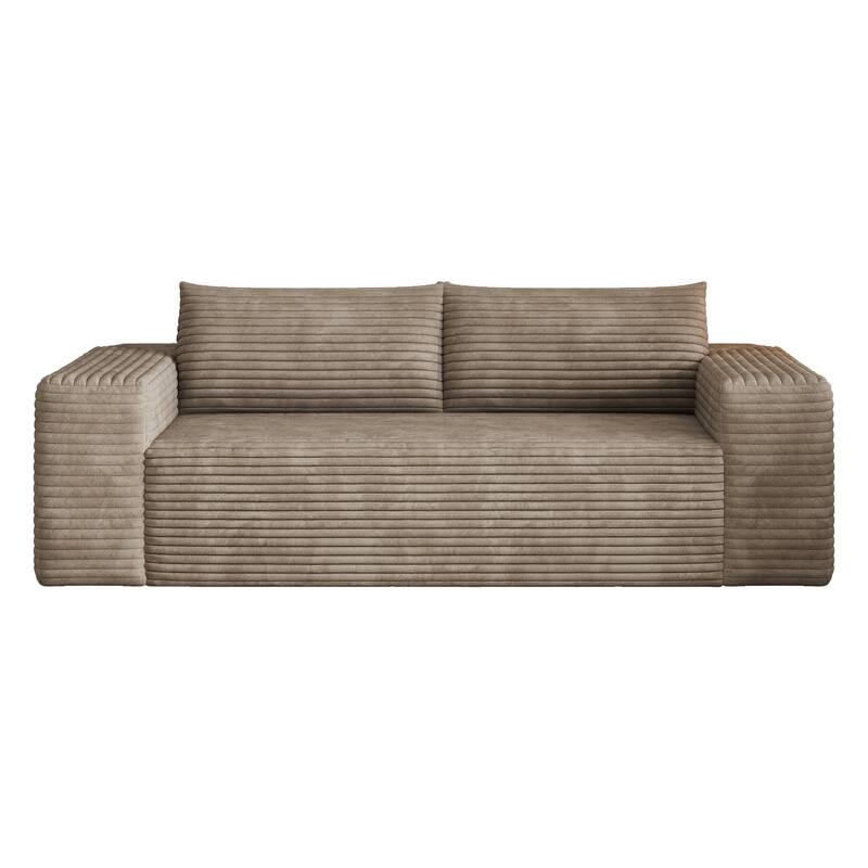 78.8" Corduroy Loveseat Sofa - Deep Seat, No Assembly Required, for Living Room, Bedroom, Apartment