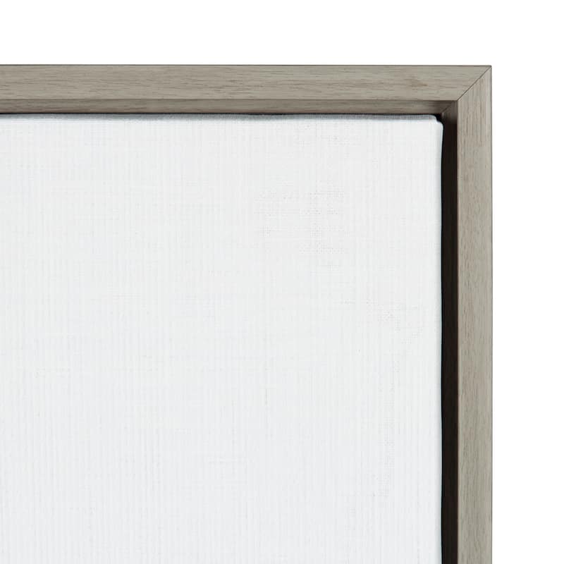 Sylvie Bear Framed Canvas Wall Art by Simon Te Tai, Gray 23x33