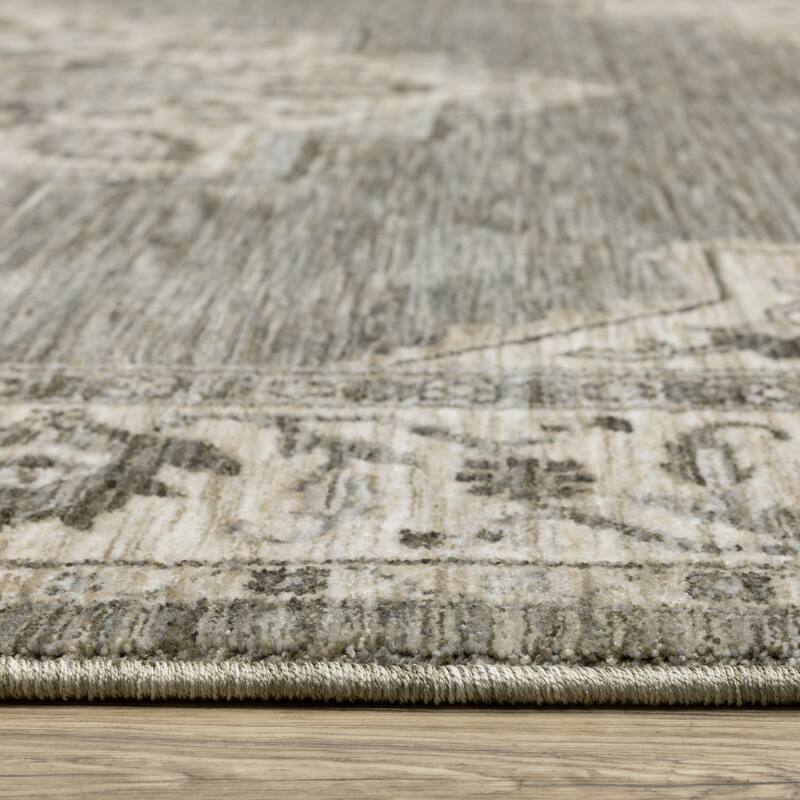 Style Haven Cadiz Center Medallion Fringe-Edge Area Rug