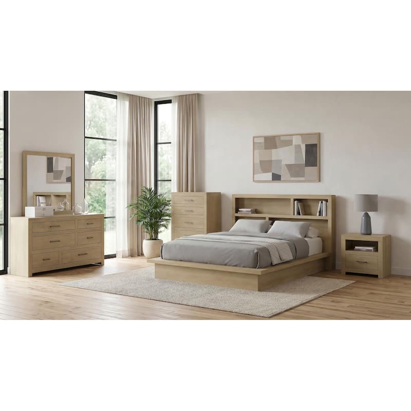 Hendricks Bedroom Set Light Oak