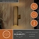 preview thumbnail 8 of 7, Vaxcel Lighting T0789 Chiasso 2 Light 20" Tall Outdoor Wall Sconce