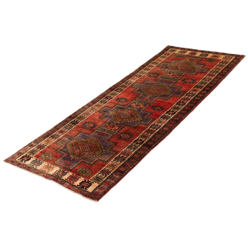ECARPETGALLERY Hand-knotted Konya Anatolian Copper Wool Rug - 3'7 x 10'2
