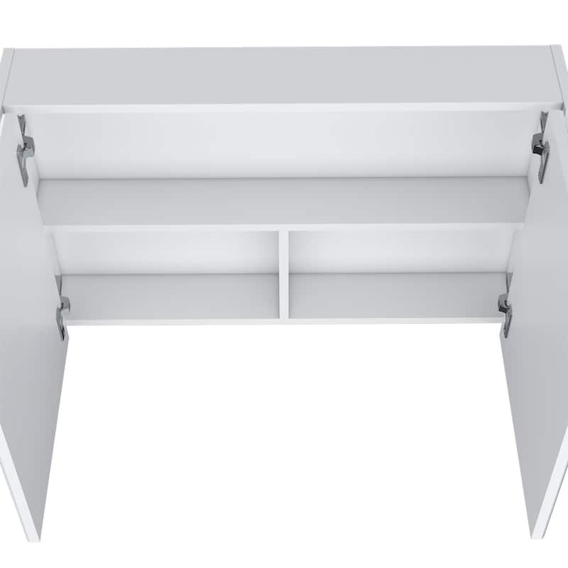 Mansfield Medicine Cabinet with Mirrored Doors, Spacious Shelves for Bathroom Storage,Compact and Functional Design