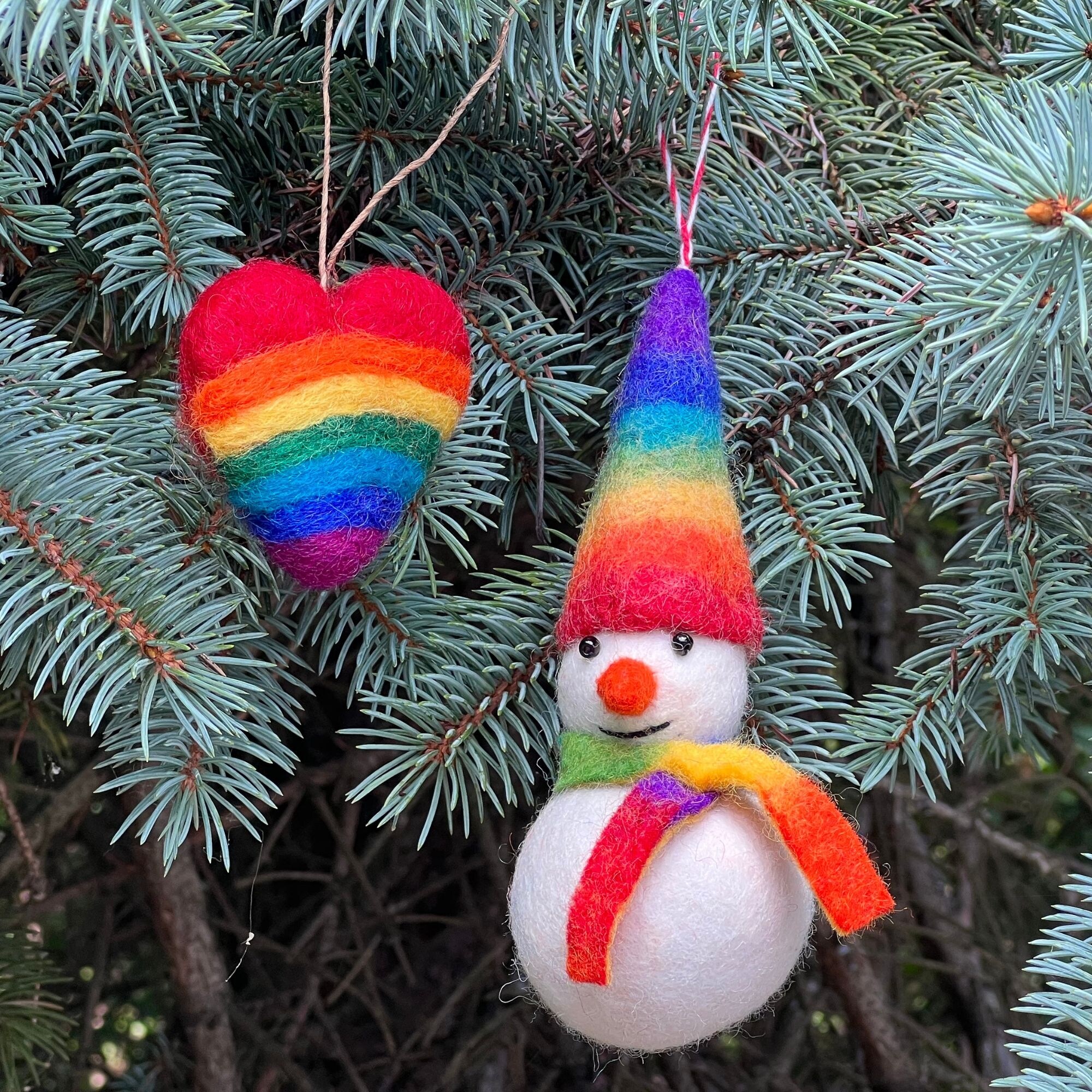 Rainbow ornaments on sale