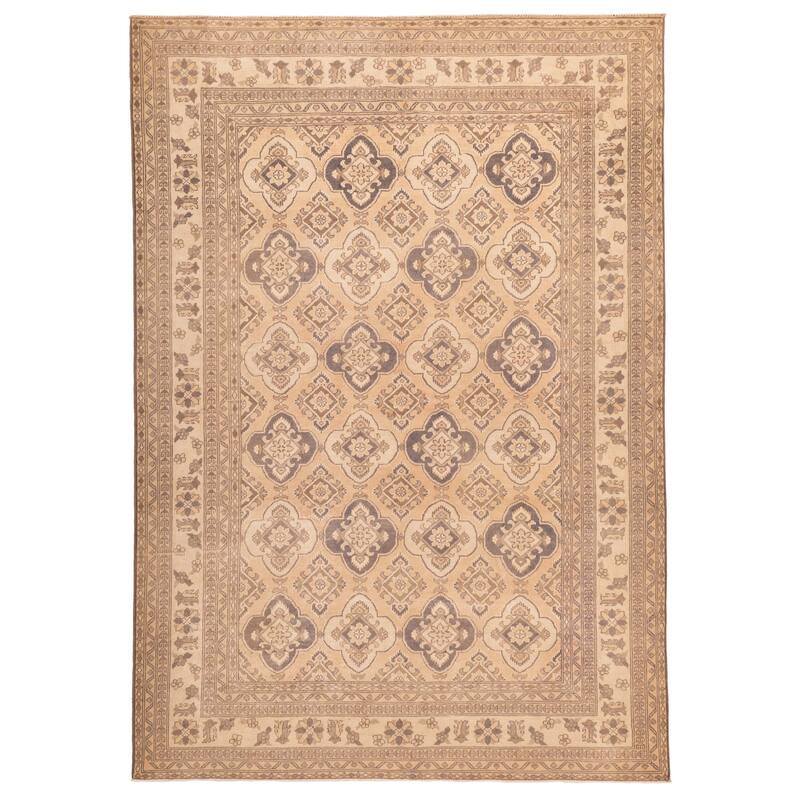 ECARPETGALLERY Hand-knotted Finest Kargahi Copper Wool Rug - 6'7 x 9'2
