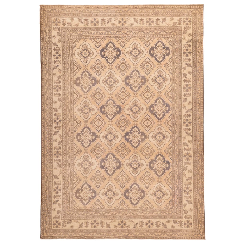 ECARPETGALLERY Hand-knotted Finest Kargahi Copper Wool Rug - 6'7 x 9'2