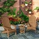 preview thumbnail 9 of 44, WINSOON 3-Piece All Weather HIPS Outdoor Folding Adirondack Chairs and Table Set