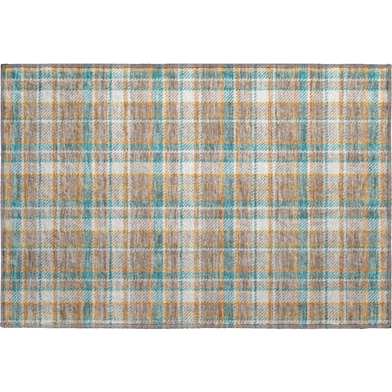 Premium Washable Super Soft Plaid Mayfield Rug