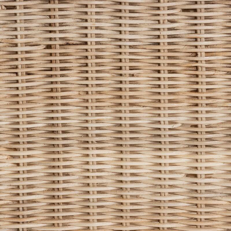 Magni Modern Bohemian Natural Brown Rattan 1-Drawer Nightstand