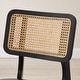 preview thumbnail 24 of 34, Art Leon Cane Backrest Leather Dining Chairs (Set of 2)