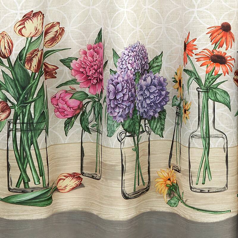 Garden Blooms Printed Tier & Valance Set - 2 Sizes