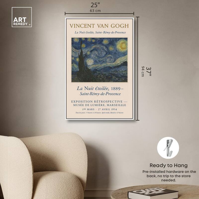 Starry Night Canvas by Art Remedy