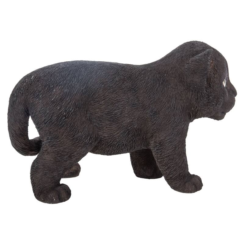 11" Panther Cub Outdoor Garden Statue