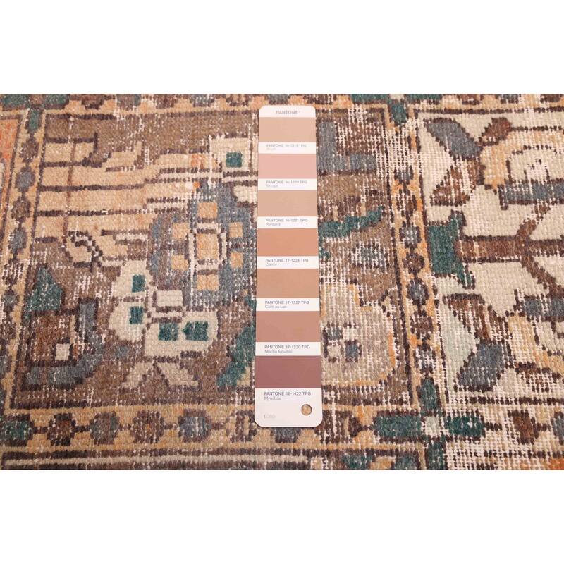 ECARPETGALLERY Hand-knotted Antalya Vintage Brown Wool Rug - 6'11 x 9'6