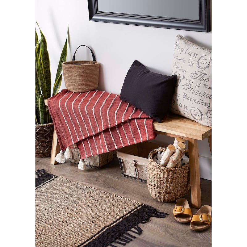 DII Slub Stripe Throw