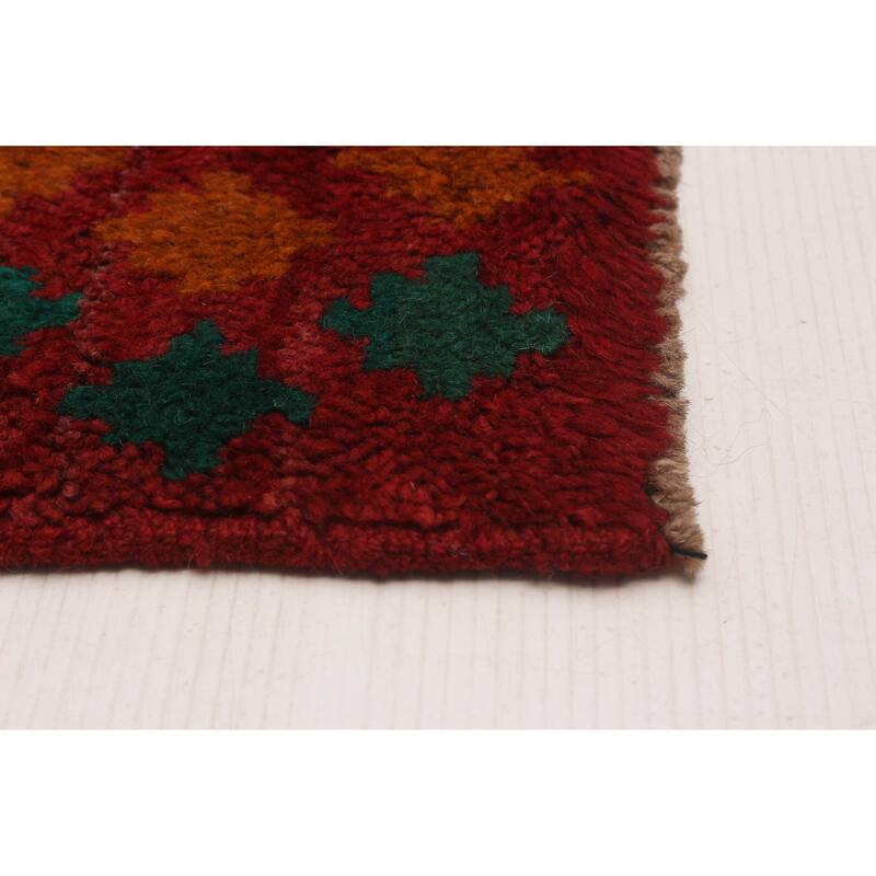 ECARPETGALLERY Hand-knotted Akhjah Red Wool Rug - 6'10 x 9'2